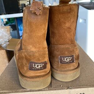 UGG Chestnut Suede Ankle Boots
